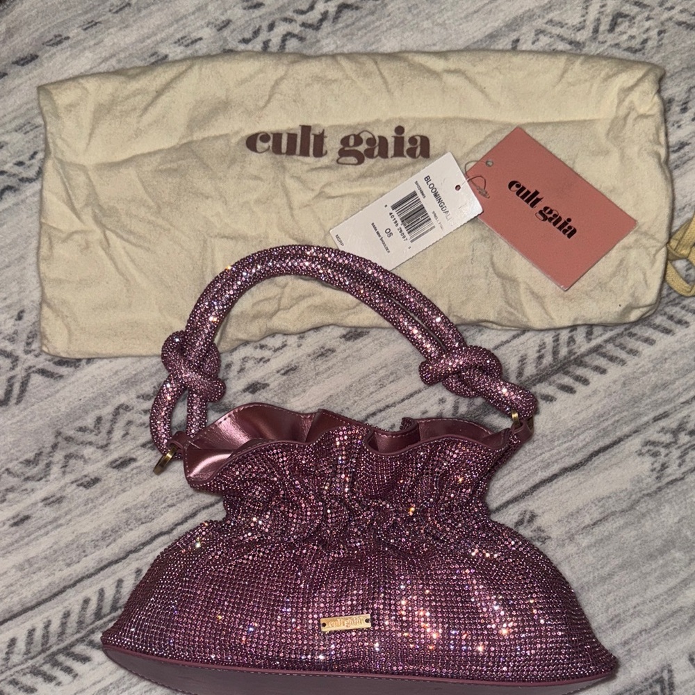 Cult Gaia Sparkling Pink Shoulder Bag
